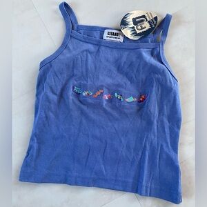 Gitano Sportswear - Girls’ Periwinkle Flip-Flip Tank Top